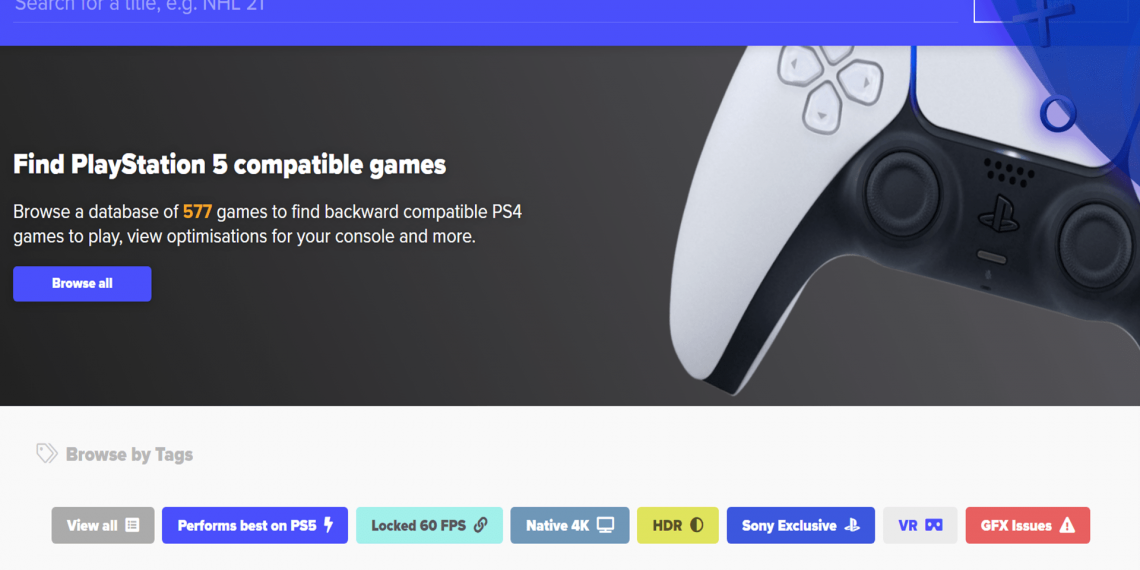 Une énorme base de données sur la rétrocompatibilité PS5 est disponible