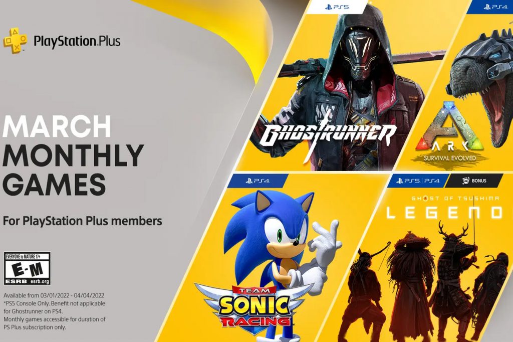 Les jeux PlayStation Plus du mois de mars 2022