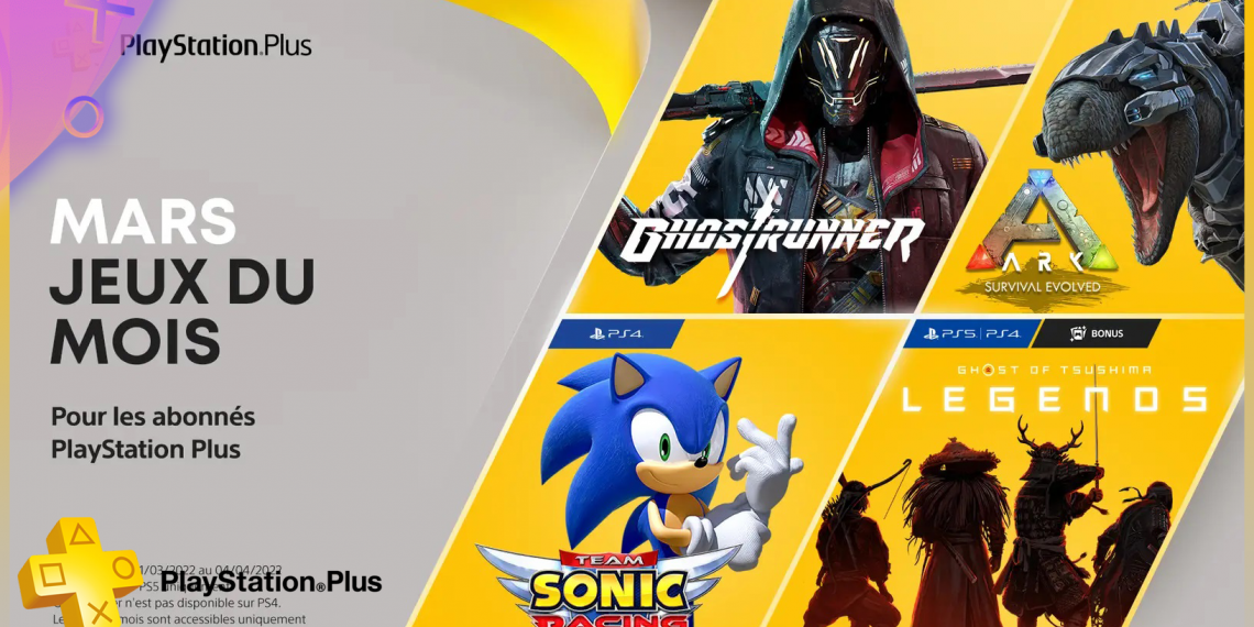 PlayStation Plus : les jeux gratuits de mars 2022