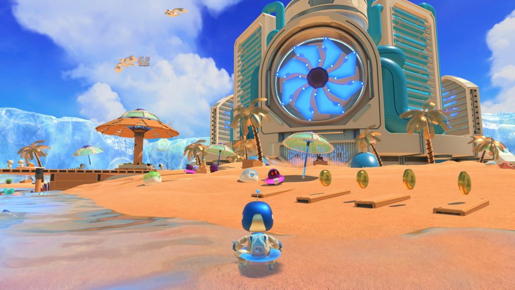 Capture d'un Gameplay d'Astro's Playroom avant update sur PS5