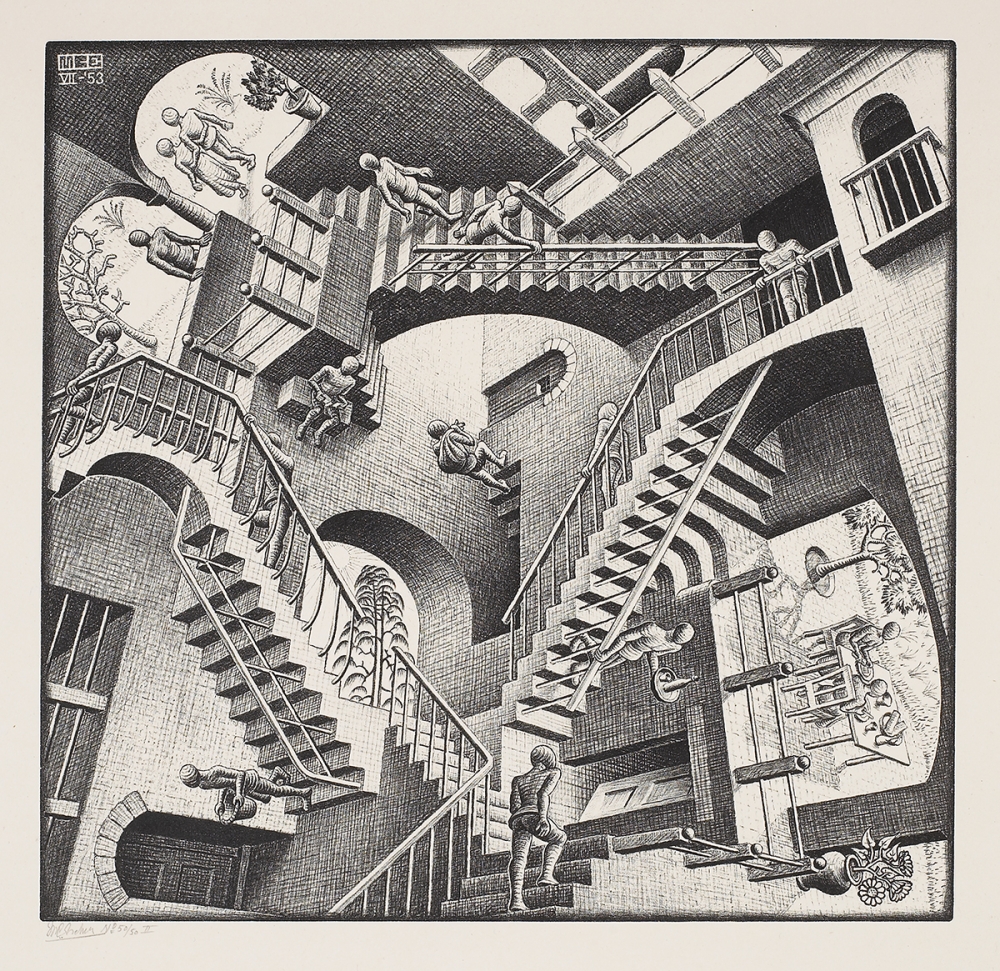 Difficile de ne pas voir l'influence du travail d'Escher sur Viewfinder - test viewfinder