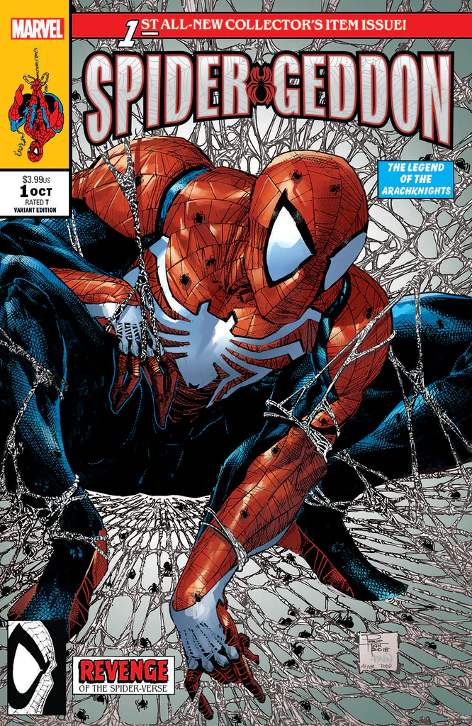 Couverture américaine de Spider-Geddon #1