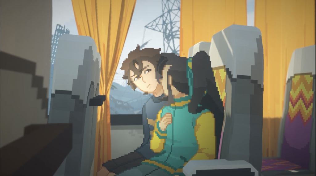 Until Then - Mark et Nicole dans le bus sur fond de paysages détruits